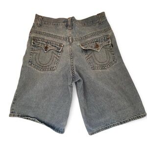 Street Rules Vintage Light Wash Oversized Denim Shorts Jorts Size W 34